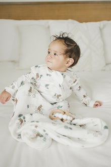 Gigoteuse en mousseline pour bébé 0,5 TOG en viscose de bambou Tanboocel® - Ours à vélo