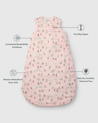 Baby Bamboo Muslin Sleep Bag 0.5 TOG - She Shoots She Scores