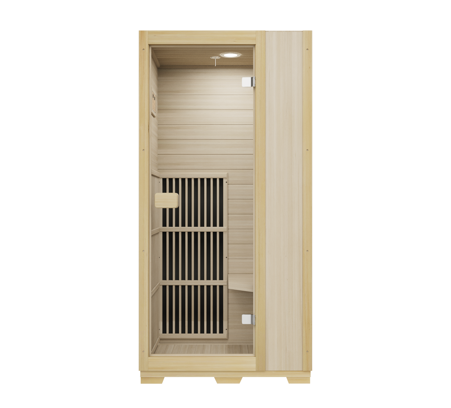 Blisspod | Vienne | Sauna infrarouge lointain | Pruche du Canada très faible champ électromagnétique | 185 cm H x 90 cm L x 65 cm P | 1 personne