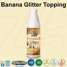 Garniture Scintillante Saveur Banane - Bouteille Souple 1 KG - Rubicone Canada - Livraison Gratuite au Canada pour les Commandes Supérieures à 199 CAD