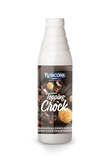 Dubai Chocolate Chips Kunafa Kataifi Topping with Pieces (Dubai Chocolate Topping) - 0.85 KG Squeeze Bottle - Stracciatella Choco Kataifi Crock Topping - Rubicone Canada - Ships Free Within Canada on Orders Above CAD $199