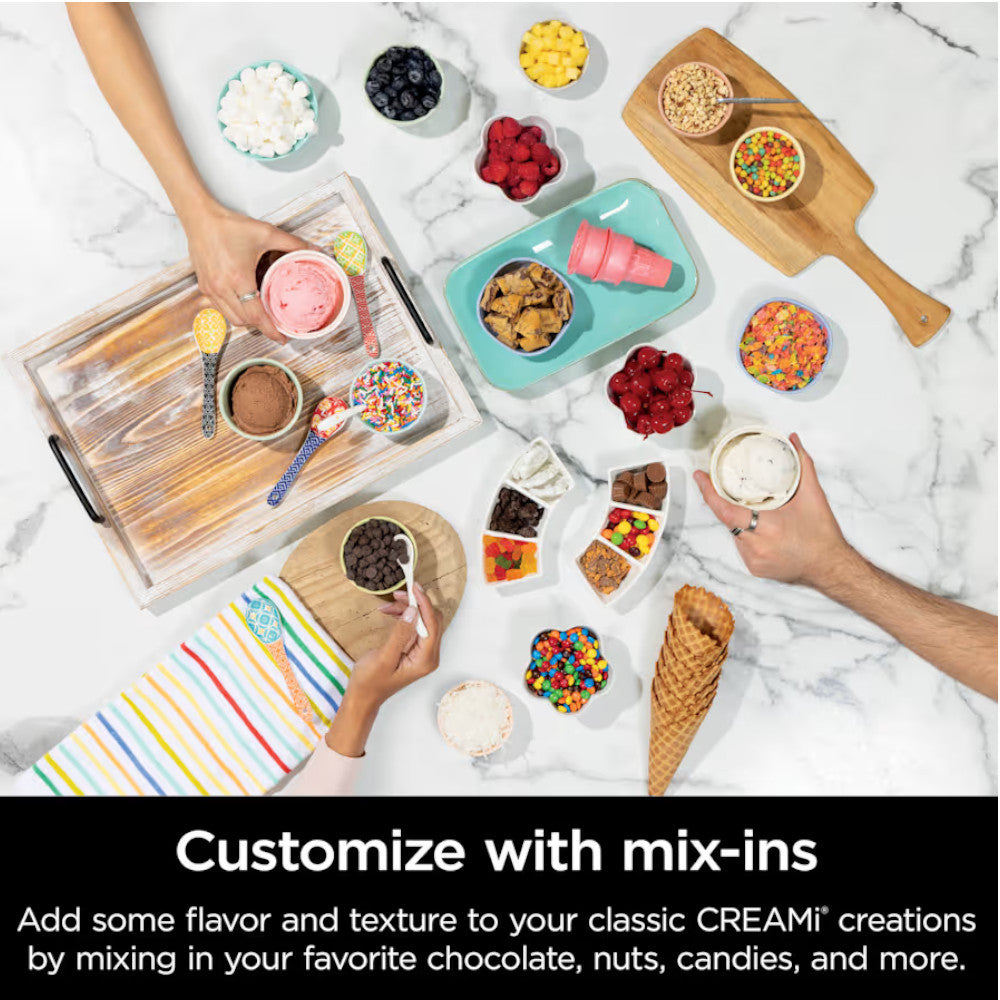 NINJA NC701 Swirl by CREAMi Soft Serve & Ice Cream Machine - Factory serviced with Home Essentials warranty