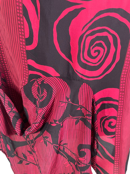 PRC6544 Tunique-robe Avatar Pure Soie à Poche Auto-tissu