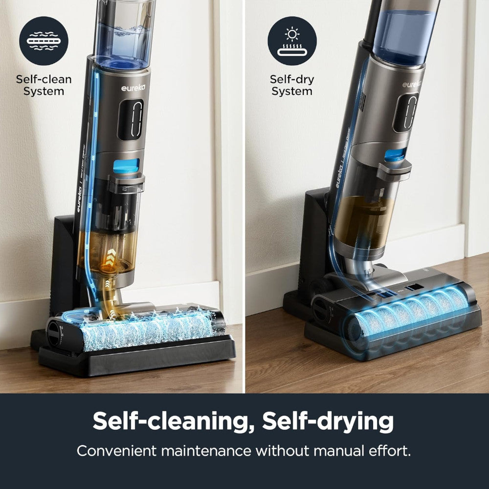 EUREKA NEW430BL RapidWash Wet Dry Cleaner Self Cleaning Vacuum and Mop - Factory serviced with Home Essentials warranty