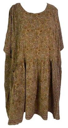 PRC3781 Robe babydoll coupe carrée en pure soie Avatar