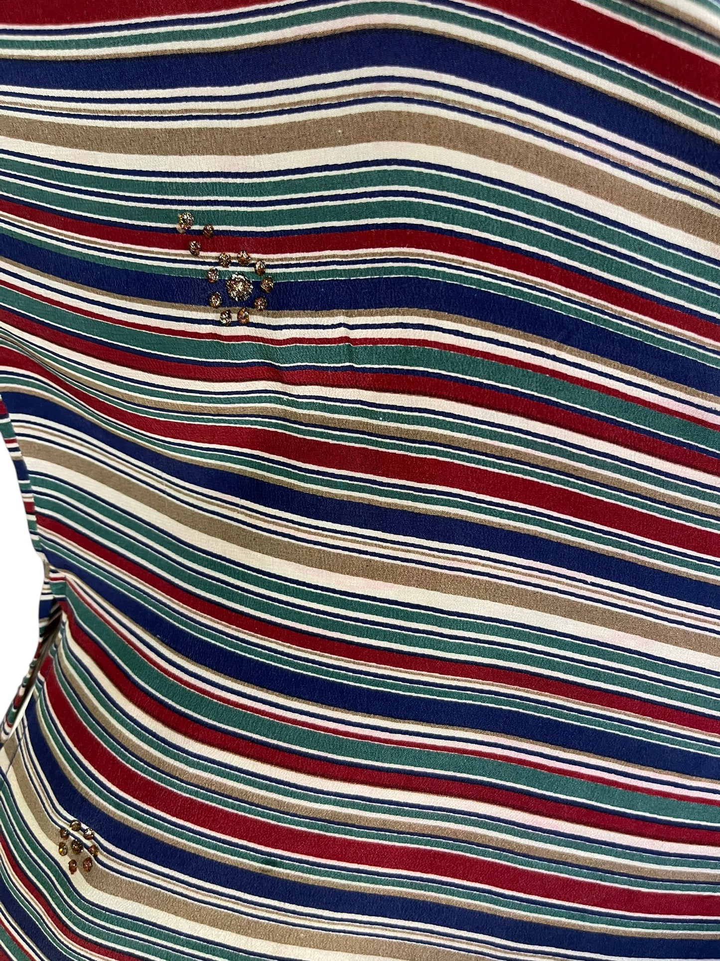 Haut PRC6653 Avatar en pure soie à fente latérale