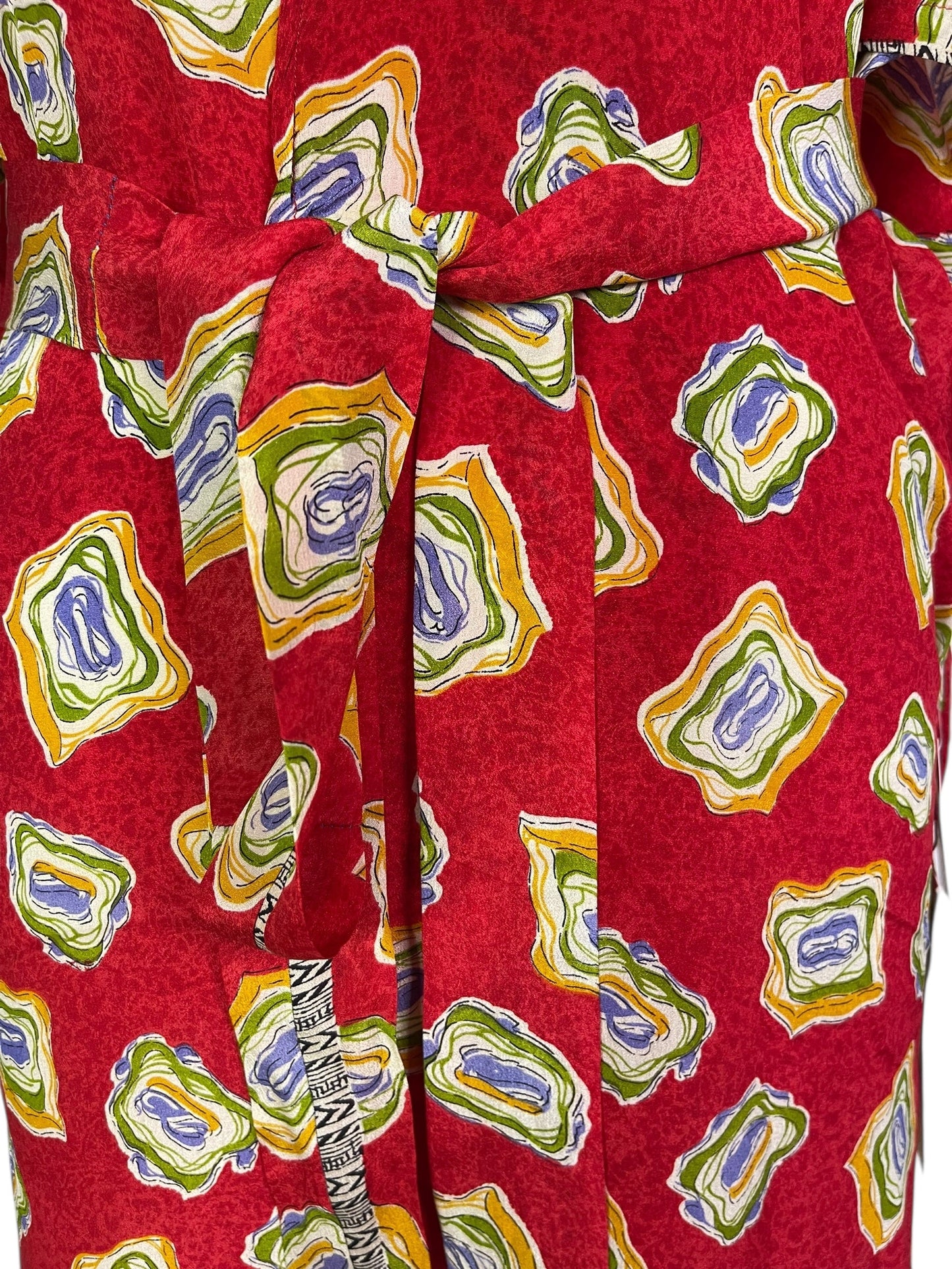 PRC6924 Veste à manches kimono en pure soie avec ceinture