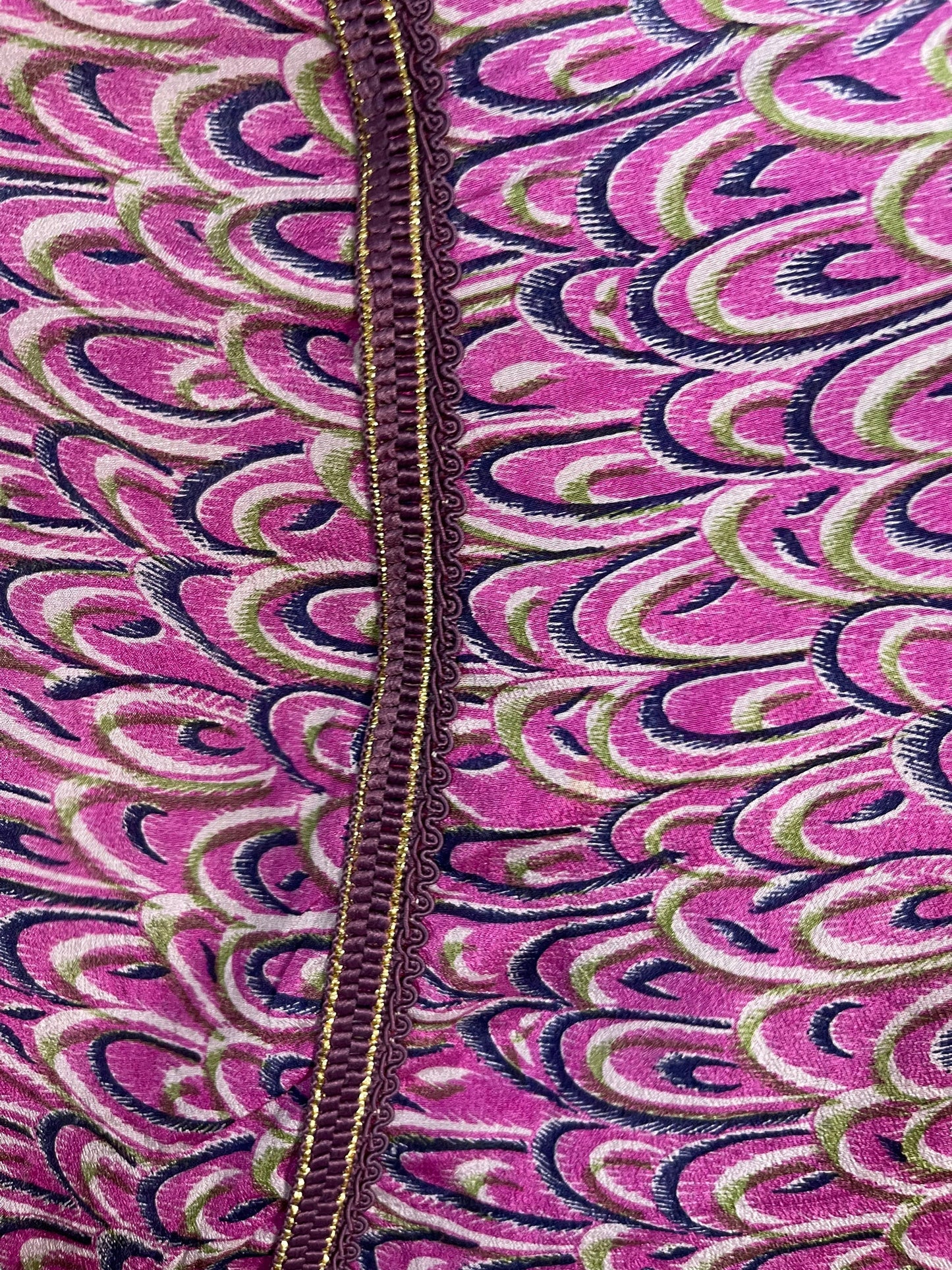 PRC6191 Peignoir Kimono long en pure soie à manches Avatar, avec ceinture