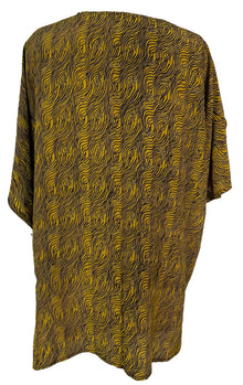 PRC6925 Veste à manches kimono en pure soie avec ceinture