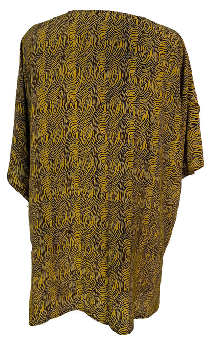 PRC6925 Veste à manches kimono en pure soie avec ceinture