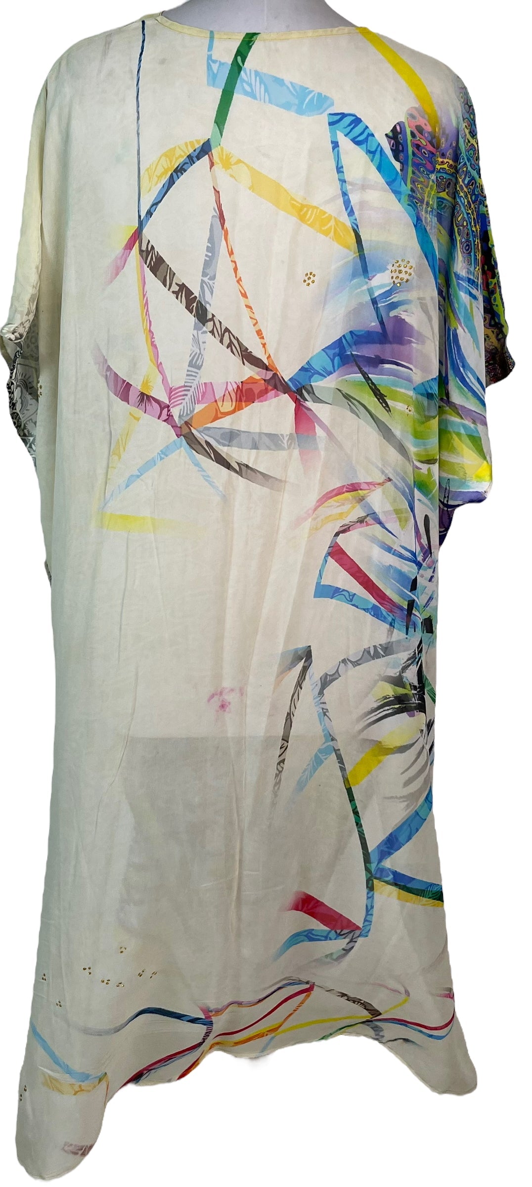 PRG6362 Kaftan long pur coton Avatar transparent