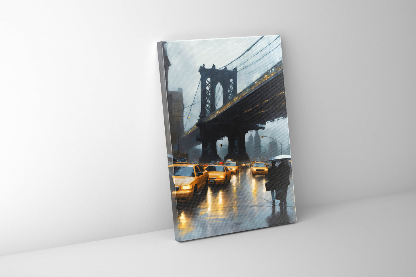 Décoration murale-Horizon stylisé du pont de New York-Impression sur toile