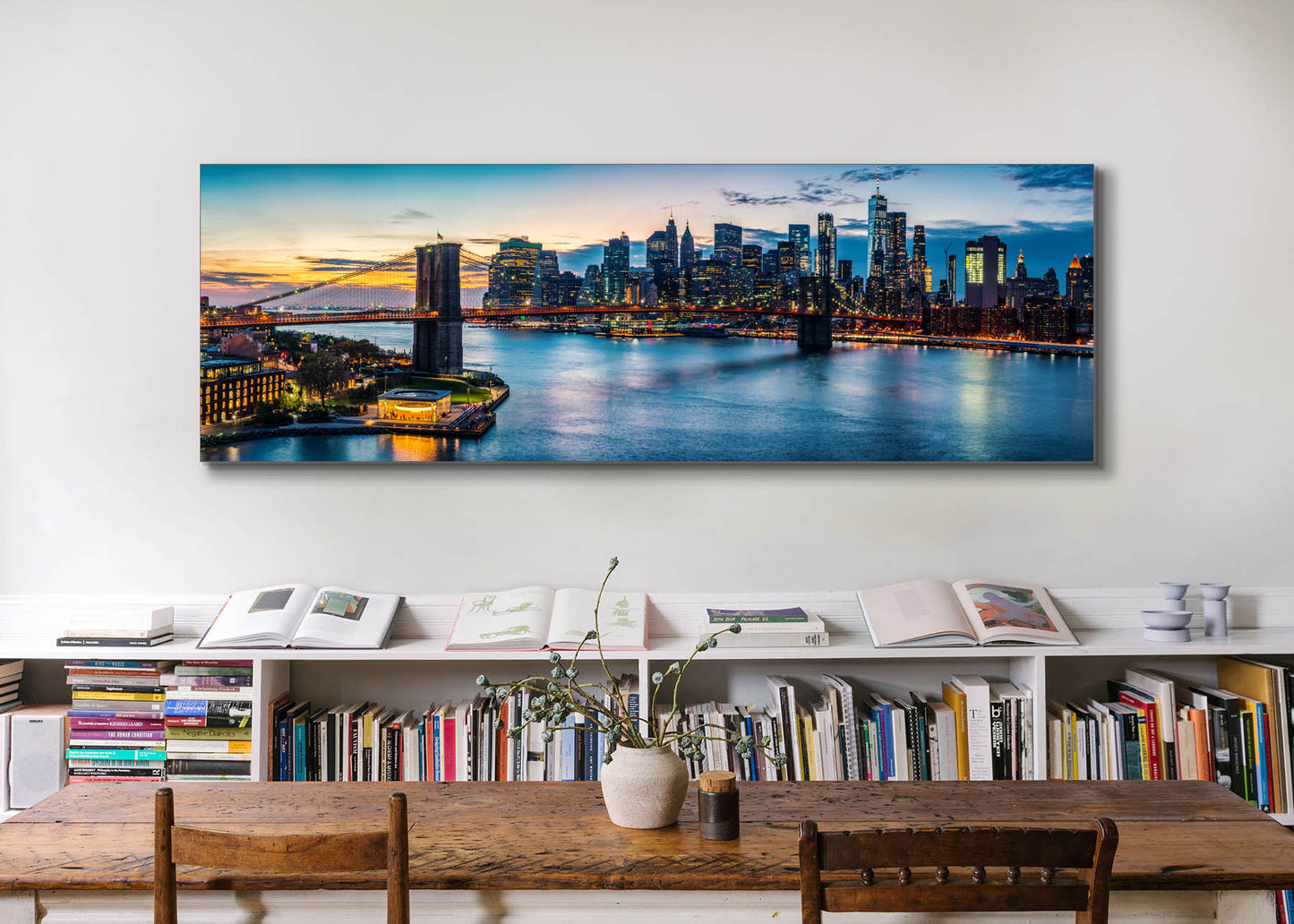 Cities Skylines-Pont au coucher du soleil (New York)-Art mural