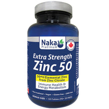 Naka Platinum ZINC 50 (Extra Fort), 120 Comprimés
