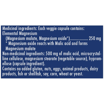 Naka Platinum MAGNESIUM MALATE, 200 VCaps