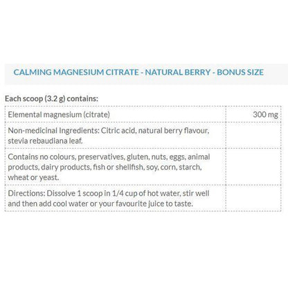 Naka Platinum MAGNESIUM CITRATE POWDER, 600g