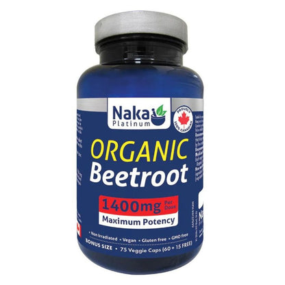 Naka Platinum ORGANIC BEETROOT, 75 VCaps
