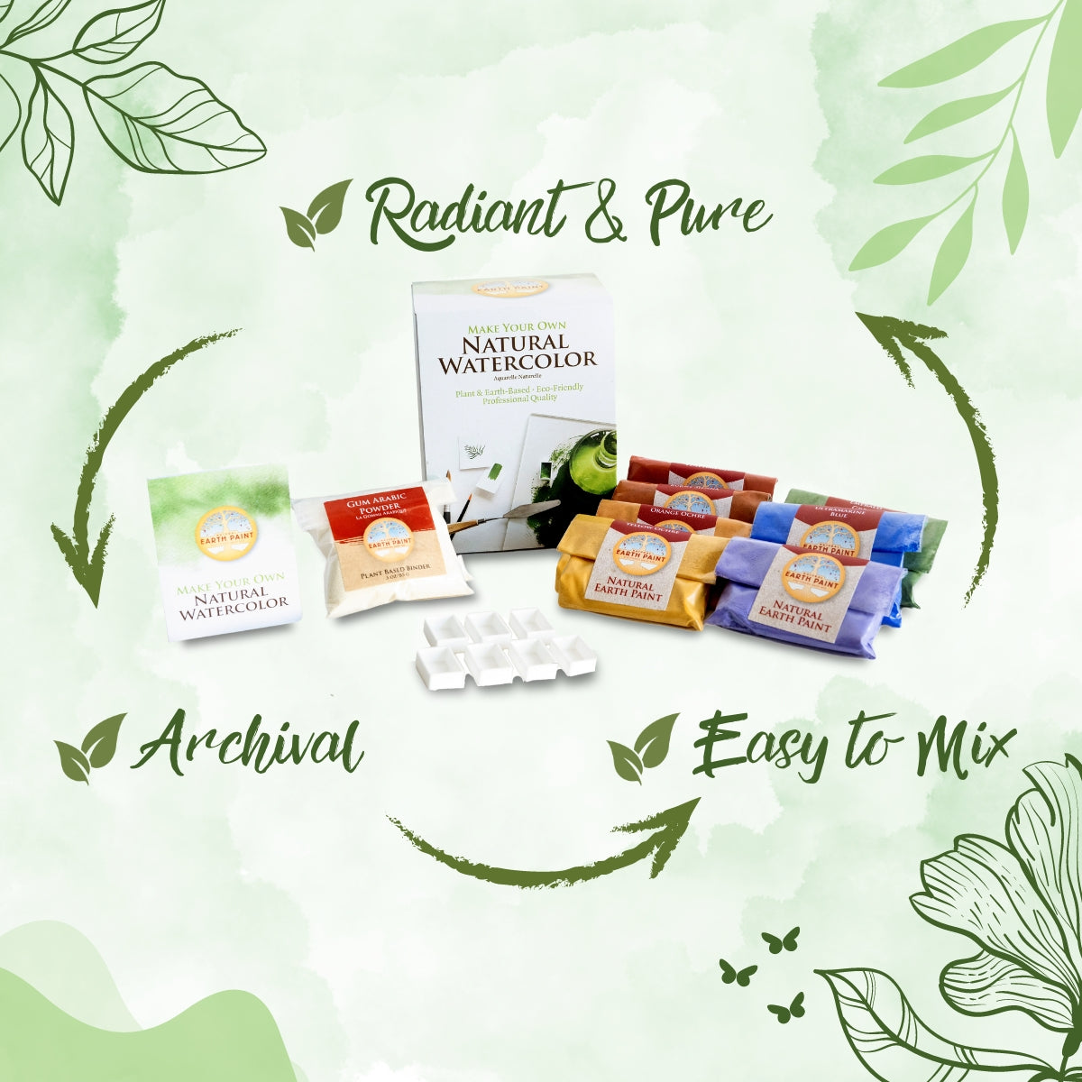 Kit d'aquarelle naturelle