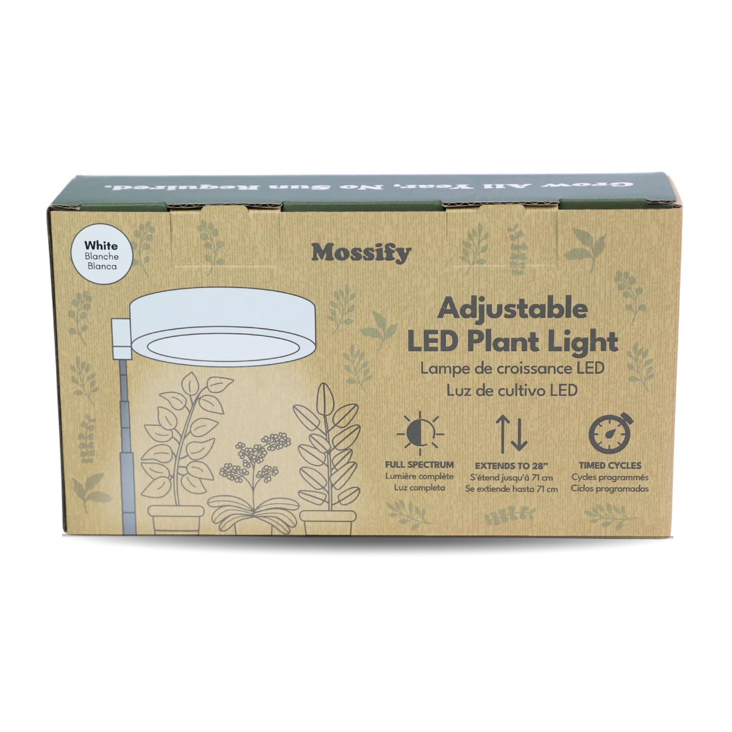 Lampe horticole LED réglable de 28 pouces