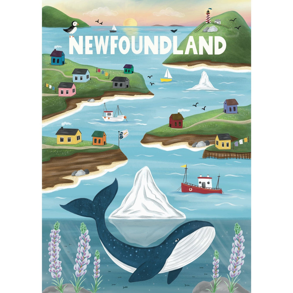 Newfoundland Sites | 500-Piece Puzzle for Adults | Designed in Canada by Denise Foley