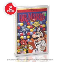 Protecteur de boîte de jeu vidéo en acrylique pour boîte de jeu Nintendo NES - Lot de 2