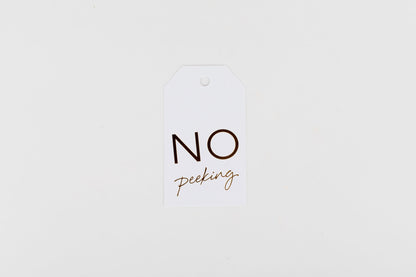 No Peeking (Gold Foil)