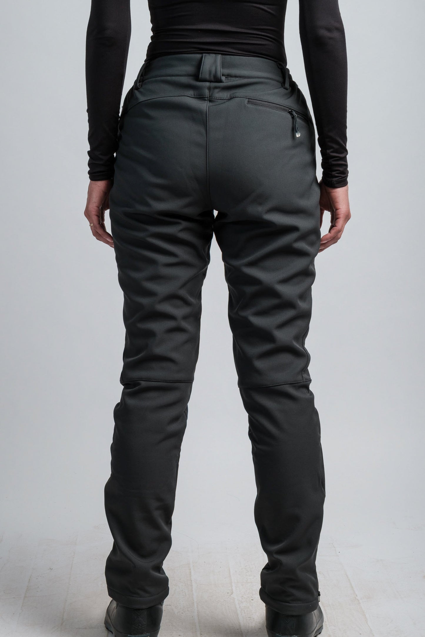 Pantalon d'aventure femme gris taille haute résistant à l'eau V2