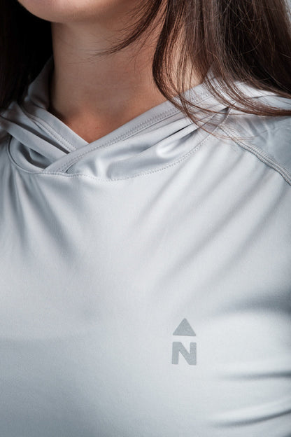 Sweat à capuche d'été rafraîchissant anti-UV UPF 50 pour femme