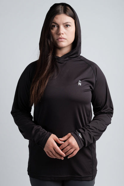 Sweat à capuche d'été rafraîchissant anti-UV UPF 50 pour femme