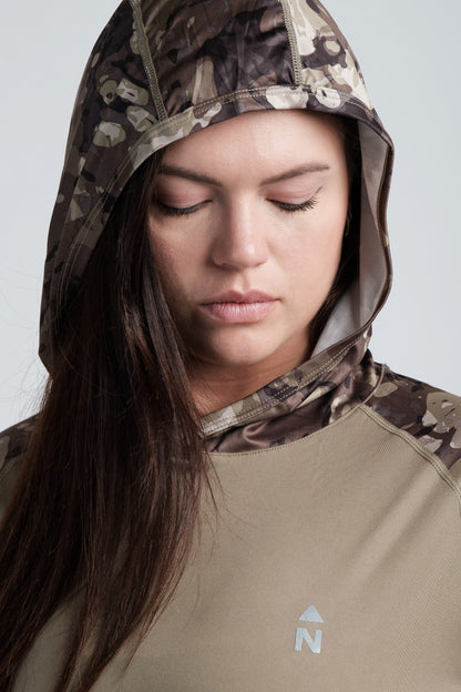 Sweat à capuche d'été rafraîchissant anti-UV UPF 50 pour femme
