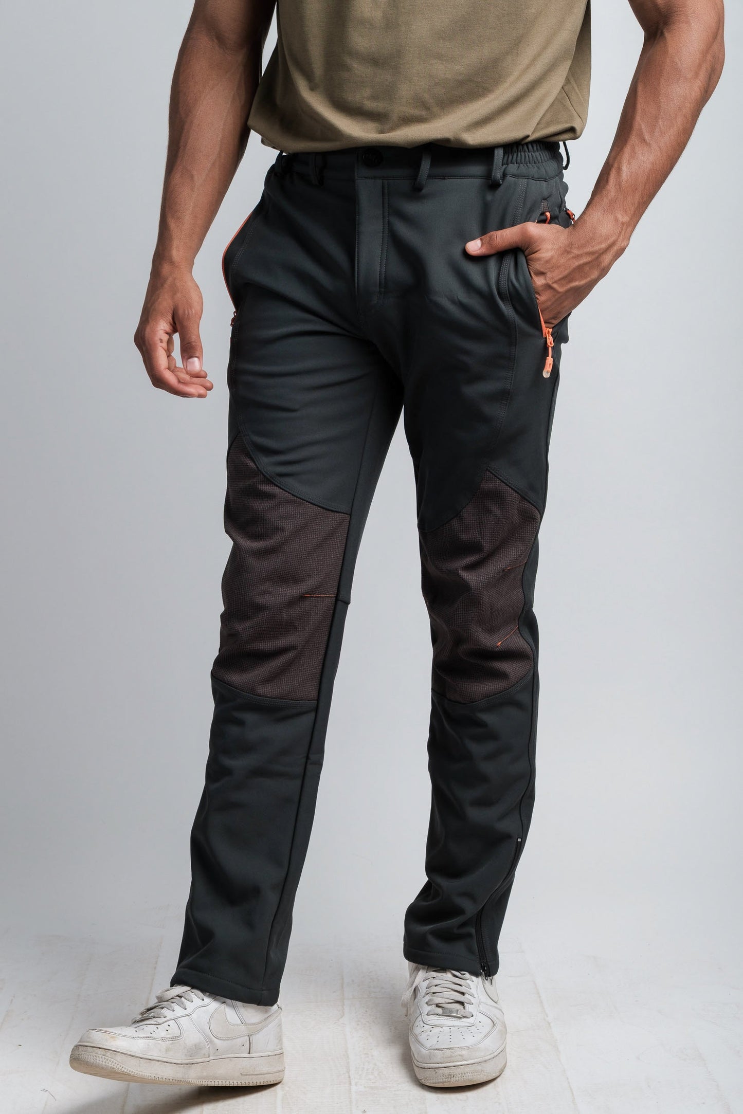 Pantalon d'aventure imperméable gris pour hommes