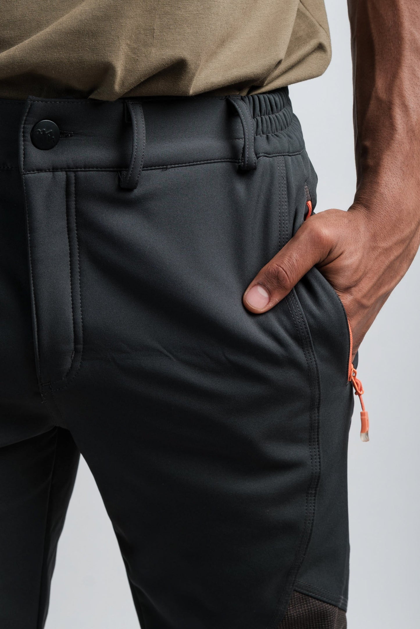 Pantalon d'aventure imperméable gris pour hommes