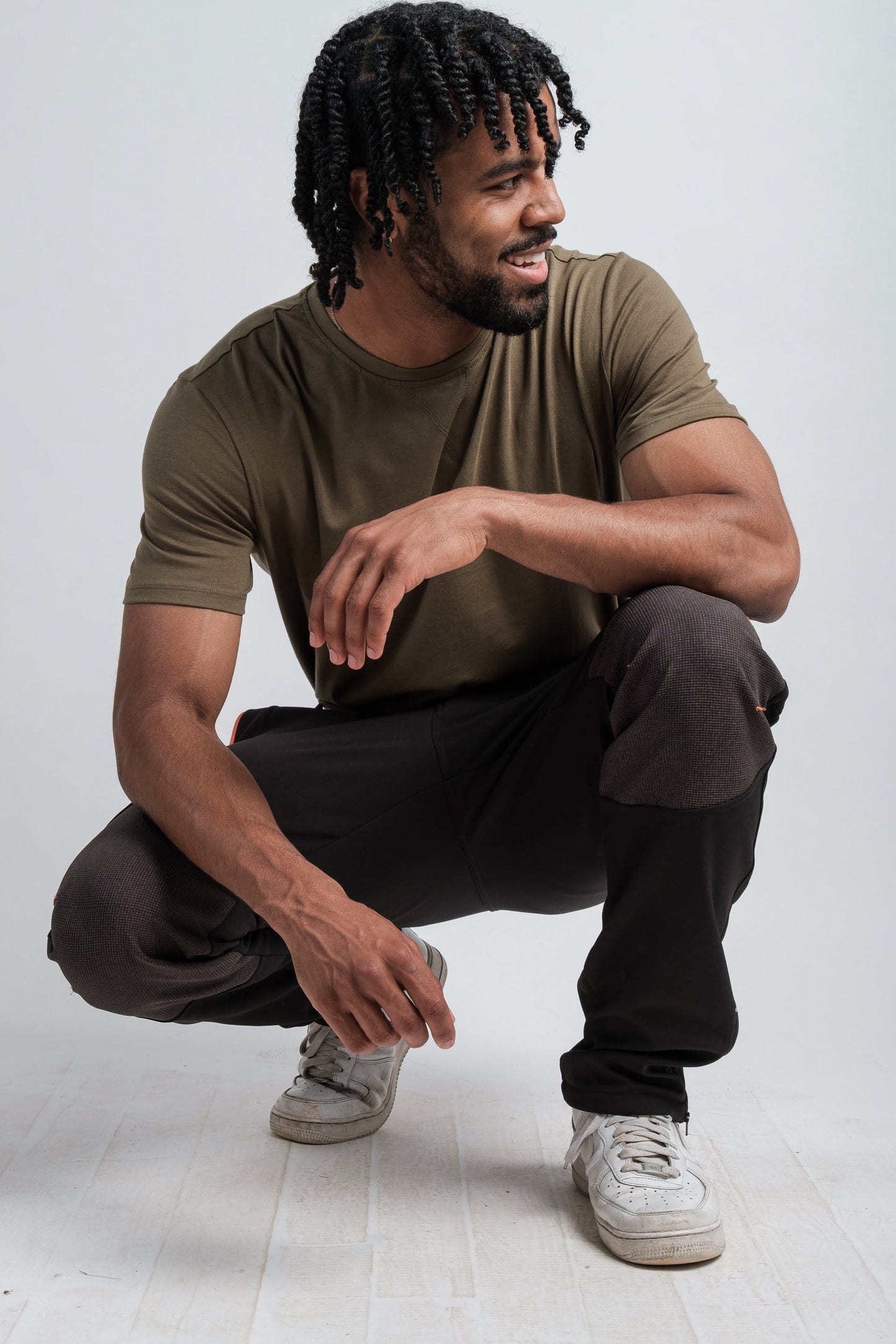 Pantalon d'aventure noir résistant à l'eau pour homme