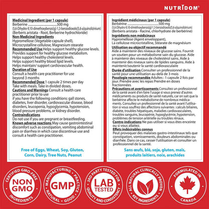 Nutridom BERBERINE 1000, 60 VCaps