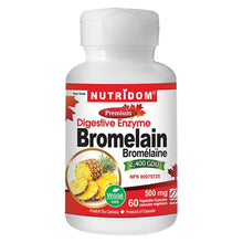 Nutridom BROMÉLAÏNE (Enzyme digestive), 500 mg x 60 gélules végétales
