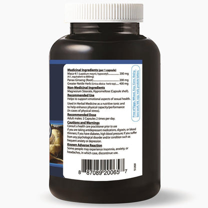 Nutridom INKA WILD PERU MACA w/ GINSENG, 90 VCaps