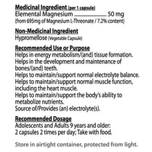 Nutridom MAGNÉSIUM L-THRÉONATE, 120 gélules végétales