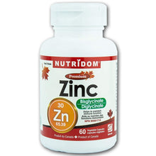 Nutridom BISGLYCINATE DE ZINC, 30 mg, 60 capsules végétales