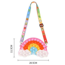 rainbow popper purse
