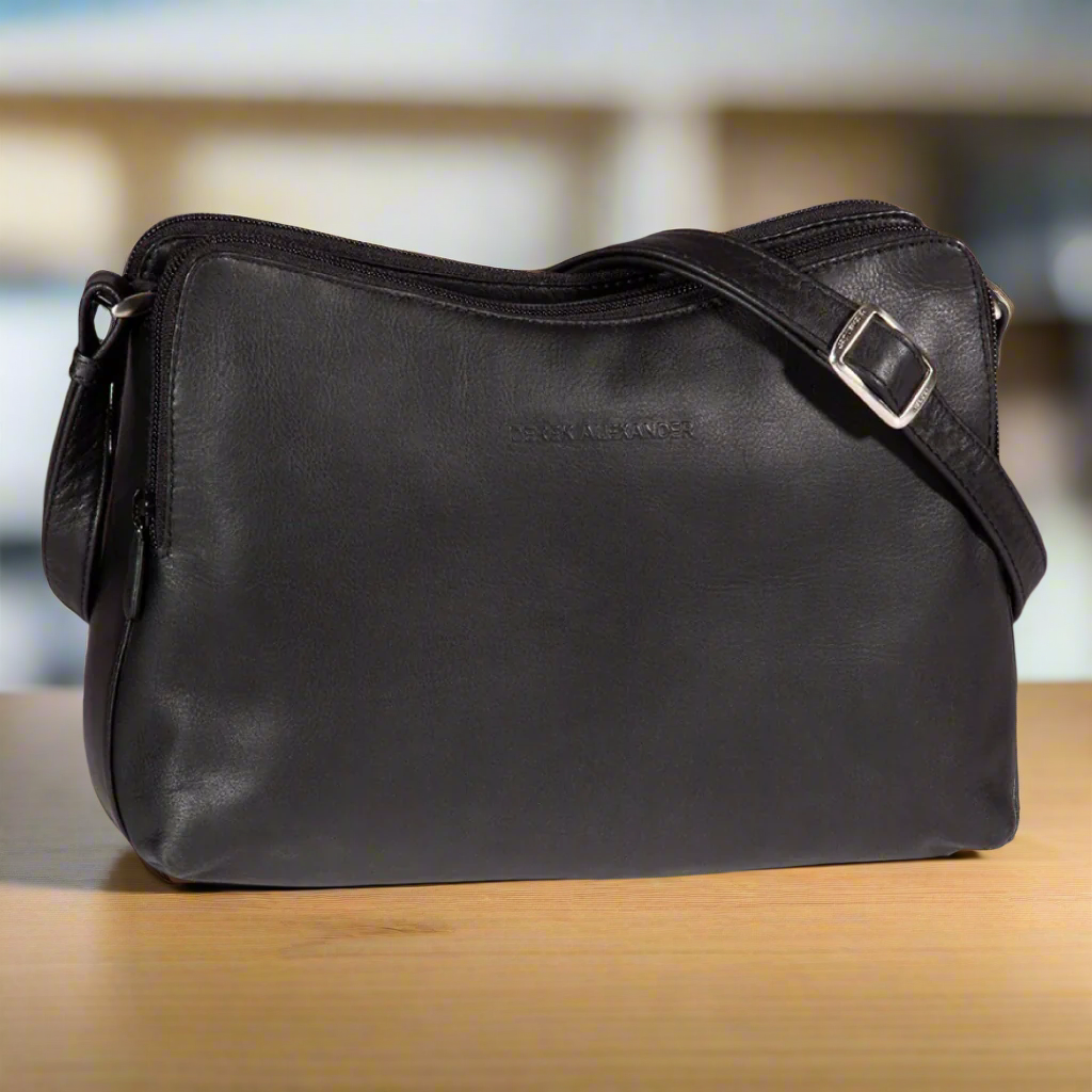 Sac bandoulière Derek Alexander en cuir