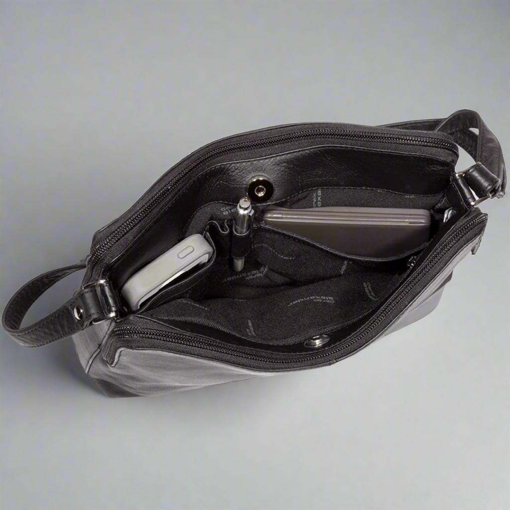 Sac bandoulière Derek Alexander en cuir
