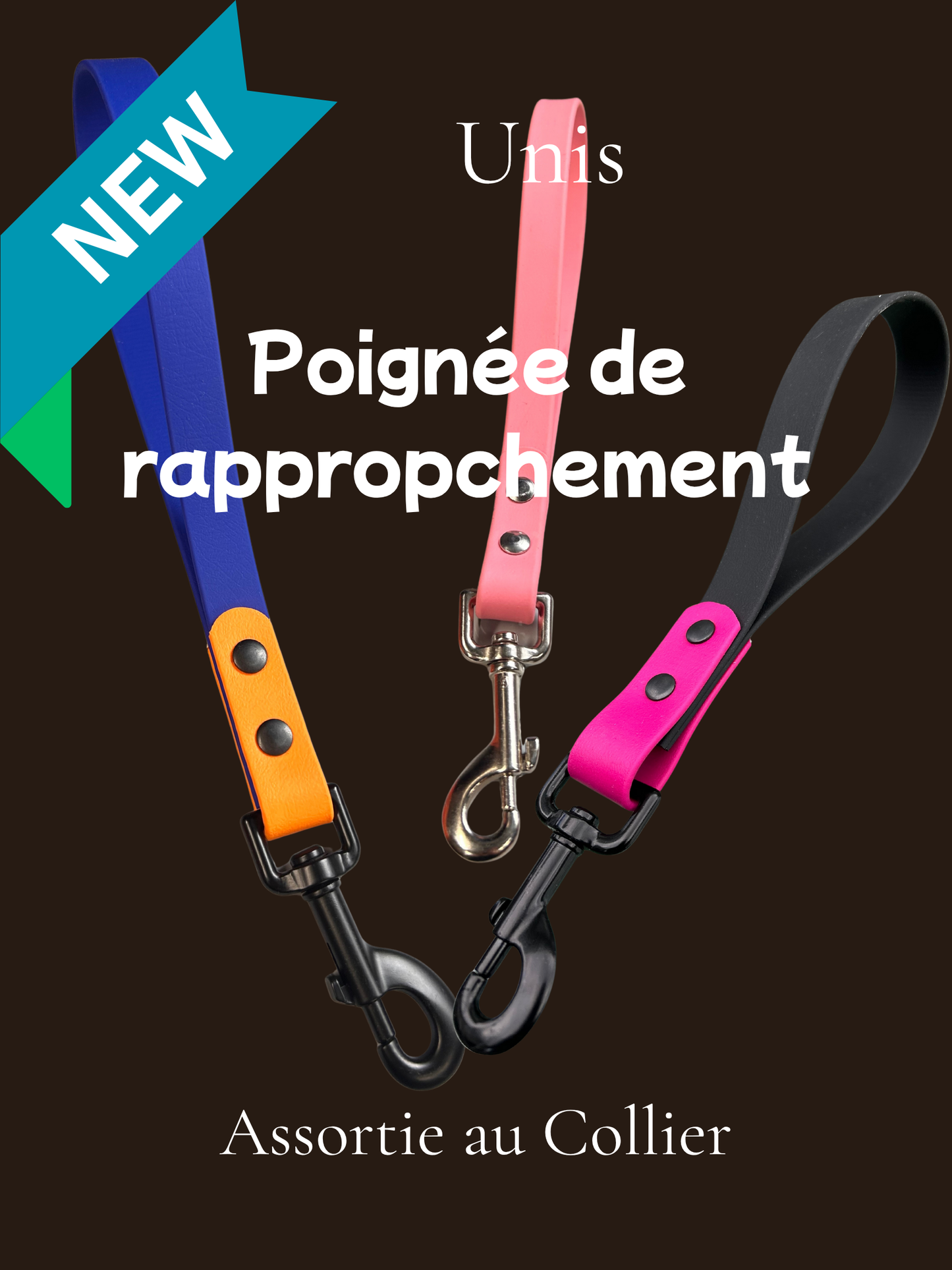 Biothane Dog Grab Handle - Handmade in Quebec