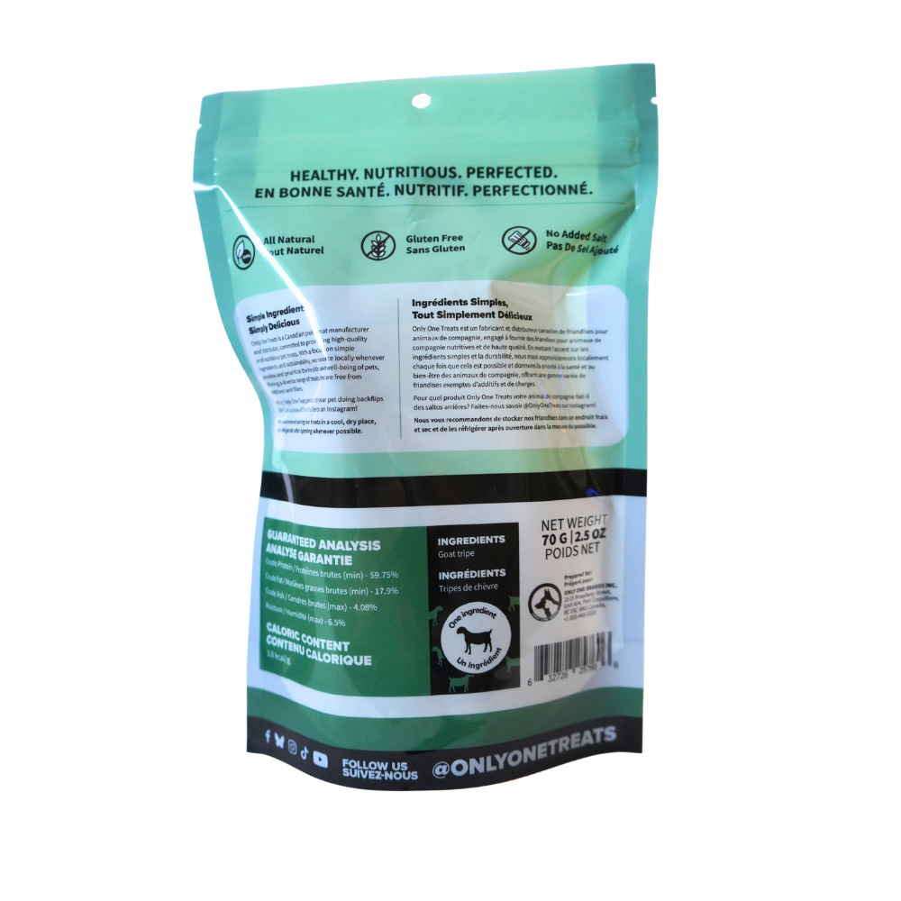 Tripes de chèvre vertes 70g