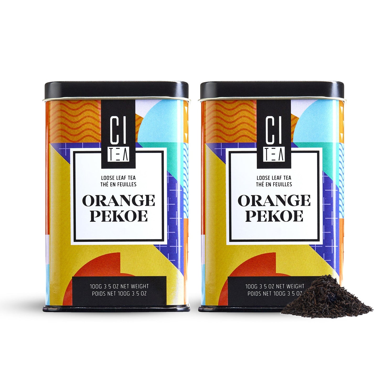 Lot de deux thés noirs en vrac Orange Pekoe - 200g