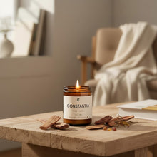 Bougie de soya CONSTANTIA cèdre et  ambre