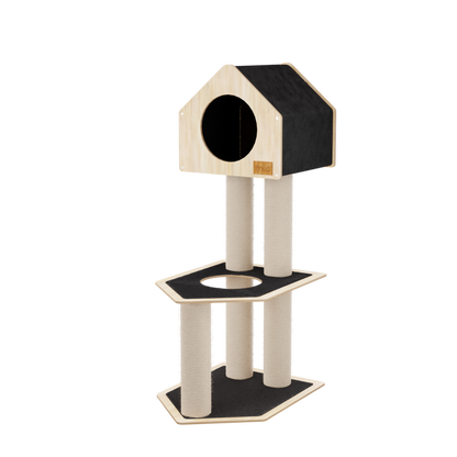 Condo Refuge - Arbre à Chat de Luxe à 2 Niveaux