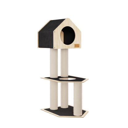 Condo Refuge - Arbre à Chat de Luxe à 2 Niveaux