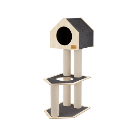 Condo Refuge - Arbre à Chat de Luxe à 2 Niveaux