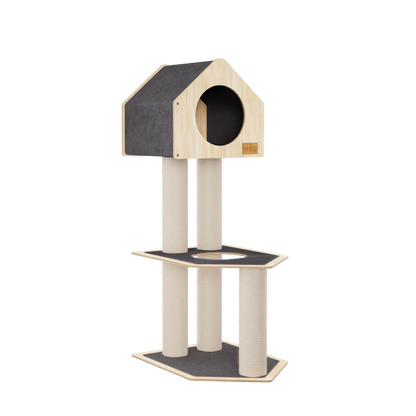 Condo Refuge - Arbre à Chat de Luxe à 2 Niveaux