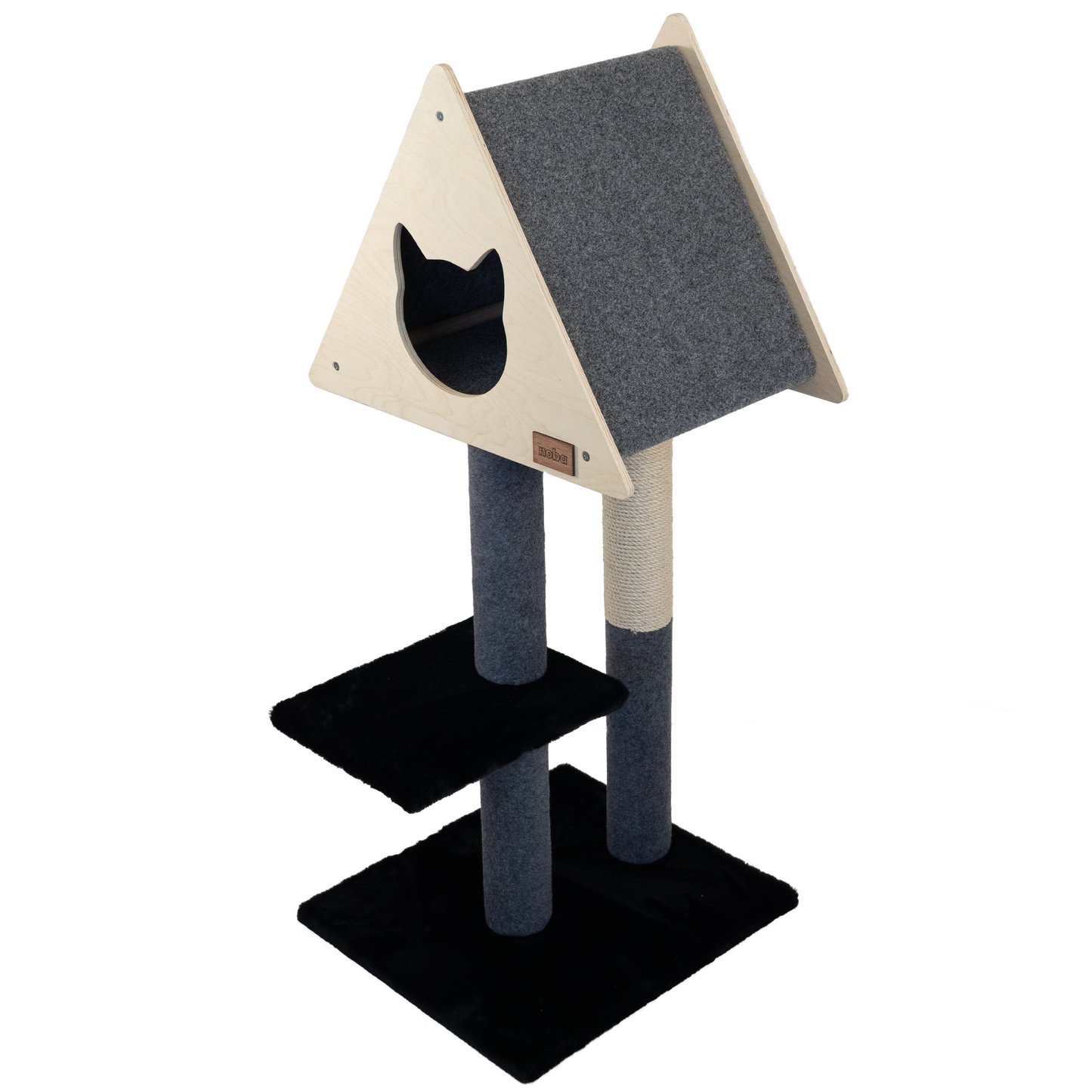 Tipi Cachette - Arbre à chat de luxe à 2 niveaux
